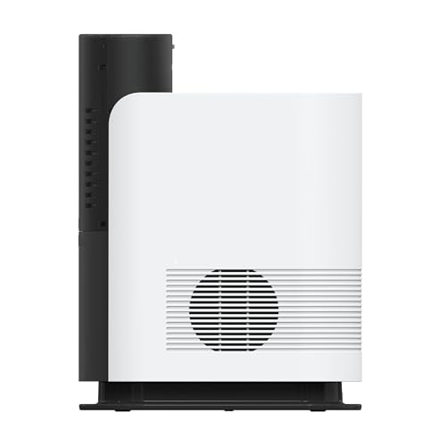 乾燥機 RFK-100JPWH ホワイト 75℃の温風でダニ退治 8段階タイマー 4種類自動乾燥モード 梅雨対策 湿気対策 布団ドライヤー 靴衣類乾燥 くつ乾燥機 除湿 湿気 布団かんそうき (ブラック＆ホワイト) [並行輸入品]